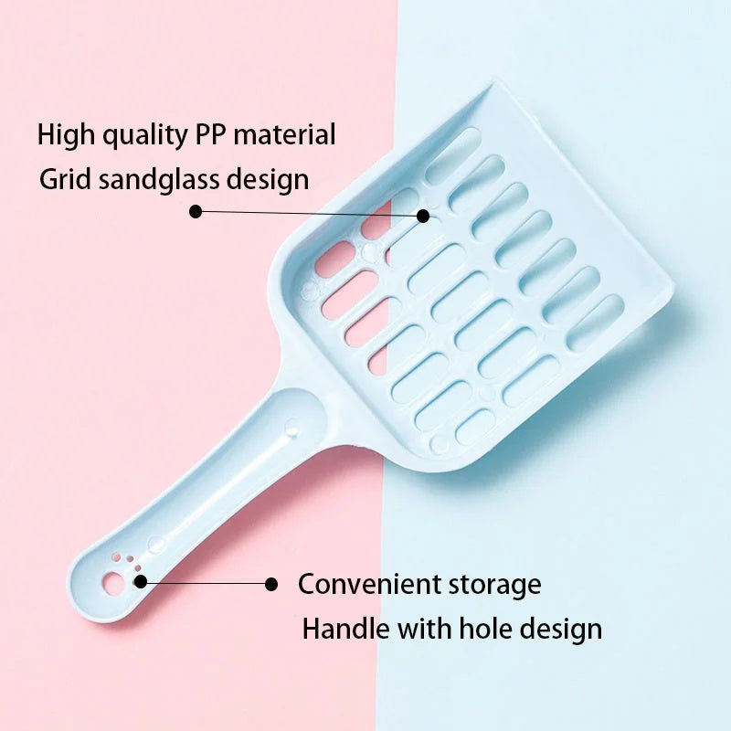 HKM-5939261 Cat Litter Scoop - Plastic Sand Shovel for Easy Pet Waste Cleaning, 20x9x2cm