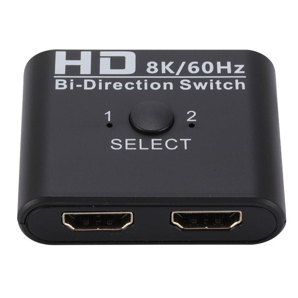 HKM-593939 8K 60Hz HDMI Bidirectional Switcher with 2 Inputs and 1 Output, Supports 4K for Dual Device Connections