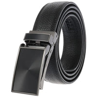 HKM-593939 Automatic Buckle Genuine Leather Belt - Model LY33-30001-5