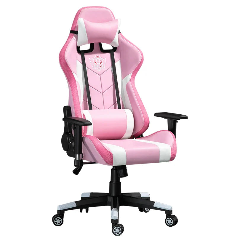 HKM-593939 Ergonomic Racing Style Gaming Chair with Adjustable Backrest and Height for Office and Computer Use
