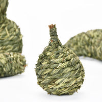 HKM-5940413 Pet Rabbit Stuffy Toys Set - Timothy Grass Chewable Snacks for Guinea Pigs and Small Animals