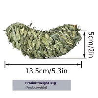 HKM-5940413 Pet Rabbit Stuffy Toys Set - Timothy Grass Chewable Snacks for Guinea Pigs and Small Animals