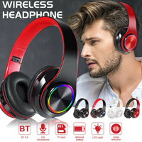 HKM-594067 Wireless Gaming Headset with Foldable Design, Hi-Fi Sound, and Built-In Microphone for Gamers