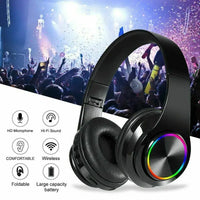 HKM-594067 Wireless Gaming Headset with Foldable Design, Hi-Fi Sound, and Built-In Microphone for Gamers