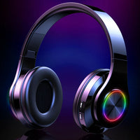 HKM-594067 Wireless Gaming Headset with Foldable Design, Hi-Fi Sound, and Built-In Microphone for Gamers
