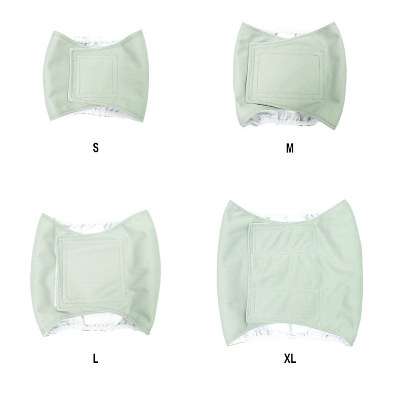 HKM-5942333 Leak-Proof Absorbent Dog Menstrual Pants - Polyester Material for Male Dogs, Sizes S-XL