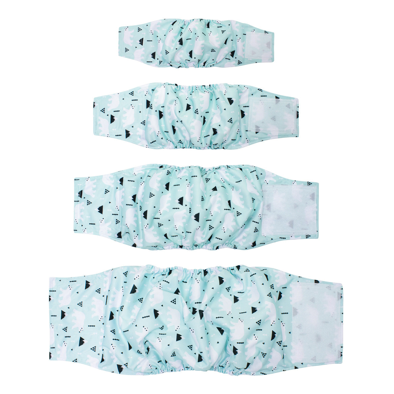 HKM-5942333 Leak-Proof Absorbent Dog Menstrual Pants - Polyester Material for Male Dogs, Sizes S-XL