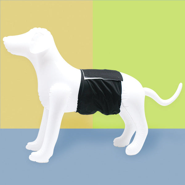 HKM-5942333 Leak-Proof Absorbent Dog Menstrual Pants - Polyester Material for Male Dogs, Sizes S-XL