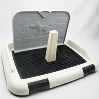 HKM-5943229 Wall-Mounted Plastic Pet Toilet with Fixed Point Urinal for Dogs - 34 x 47 cm