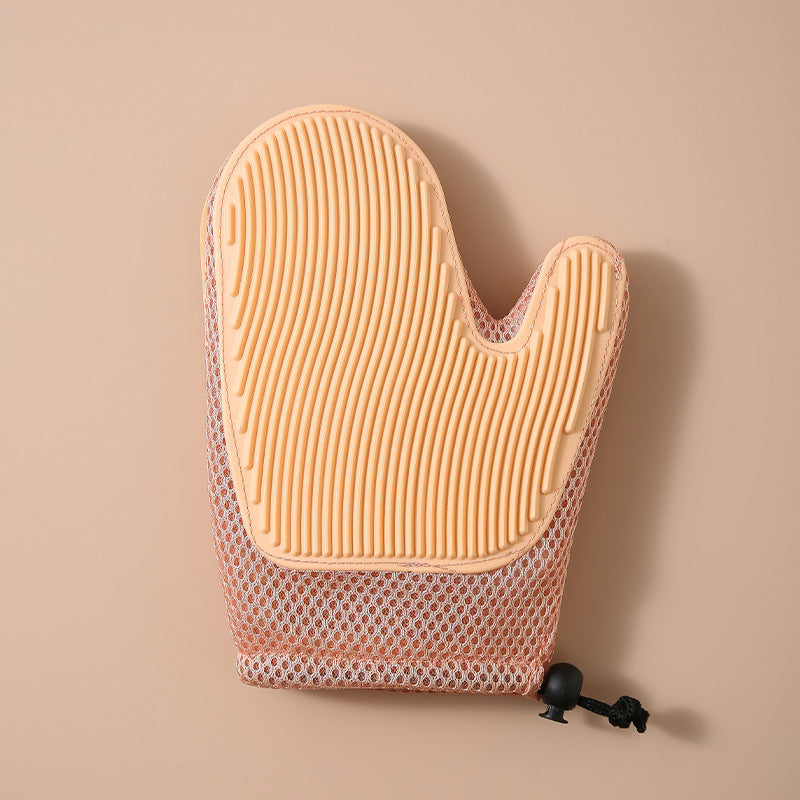 HKM-5943357 2-in-1 Pet Grooming Gloves for Hair Removal and Bathing - Floating Fur Comb for Dogs and Cats
