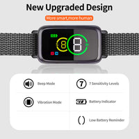 HKM-5943741 Color Screen Smart Bark-Stop Adjustable Collar with 7 Levels of Strength and Dual Modes
