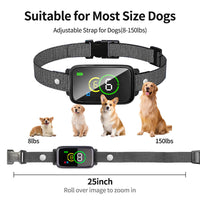 HKM-5943741 Color Screen Smart Bark-Stop Adjustable Collar with 7 Levels of Strength and Dual Modes