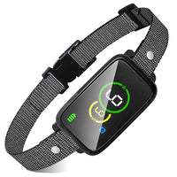 HKM-5943741 Color Screen Smart Bark-Stop Adjustable Collar with 7 Levels of Strength and Dual Modes