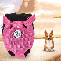 HKM-5943997 Pet Chest Bag and Dog Backpack for Convenient Outings, Soft Nylon Material, Available in Red and Rose Red