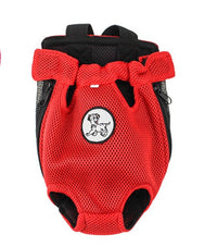 HKM-5943997 Pet Chest Bag and Dog Backpack for Convenient Outings, Soft Nylon Material, Available in Red and Rose Red