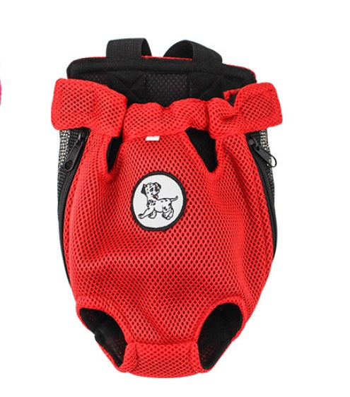 HKM-5943997 Pet Chest Bag and Dog Backpack for Convenient Outings, Soft Nylon Material, Available in Red and Rose Red