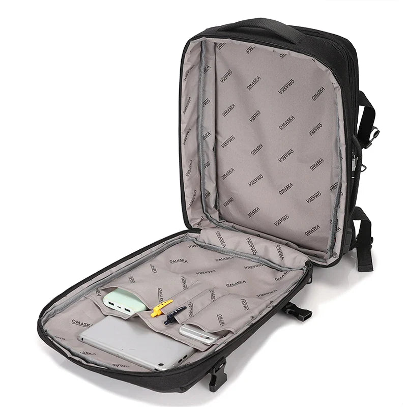 HKM-594451 Laptot Backpack for 17-Inch Laptops with Multiple Compartments and Stylish Design