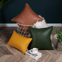HKM-594451 Light Luxury Leather Pillowcase 45cm x 45cm with PP Cotton Core