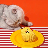 HKM-5945021 Natural Corn Cob Cat Toy with Catnip for Teeth Cleaning and Molar Care