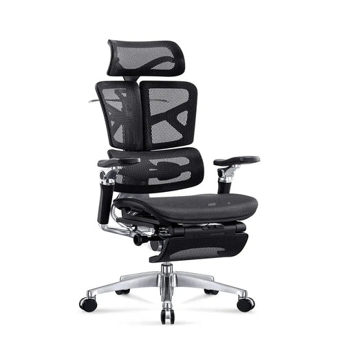 HKM-594515 Adjustable Ergonomic Office Chair with Footrest and 7D Armrests for Enhanced Comfort