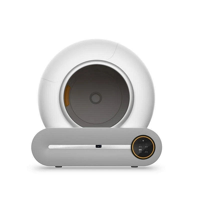 HKM-594515 Automatic Cat Litter Box with Low Noise, Eco-Friendly Design, and Easy Cleaning Feature
