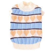 HKM-5945533 Peach Heart Velvet Pet Sweater for Dogs and Cats in Multiple Sizes