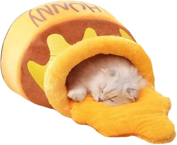 HKM-594579 Comfortable Memory Foam Cat Bed with Removable Cushion - Washable Pet Furniture Design