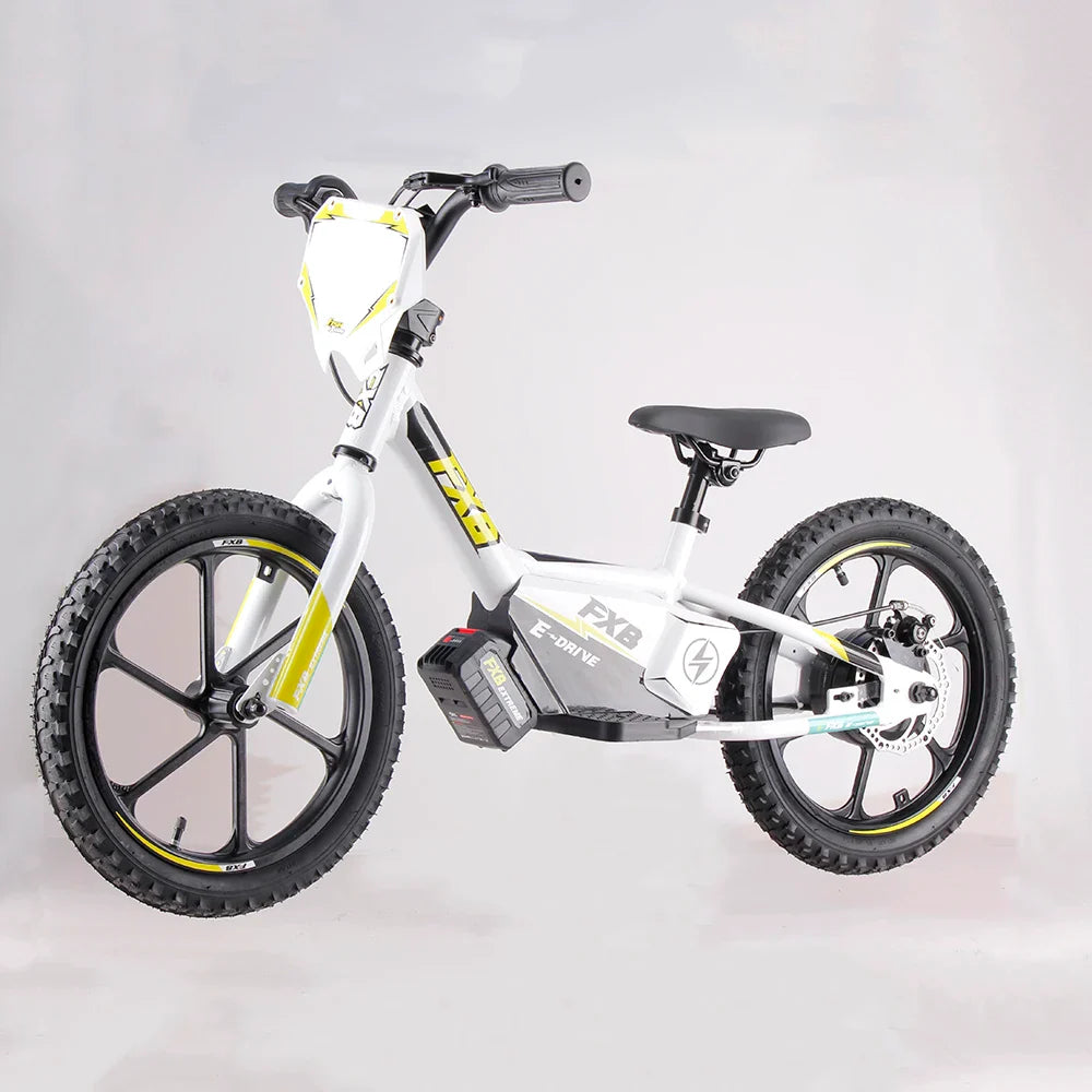 HKM-594643 16-Inch Electric Balance Dirt Bike for Kids, Max Speed 30km/h, 2 Speed Gears, 36V Lithium Battery, Disc Brakes
