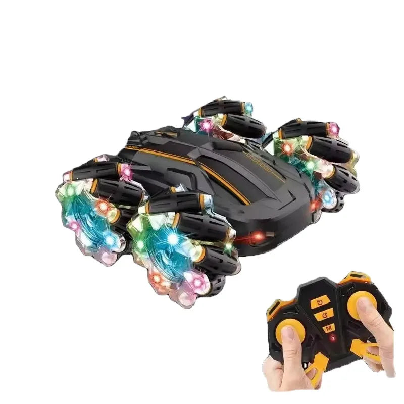 HKM-594643 Dual-Sided Electric Remote Control Stunt Car with Lights for Indoor and Outdoor Fun