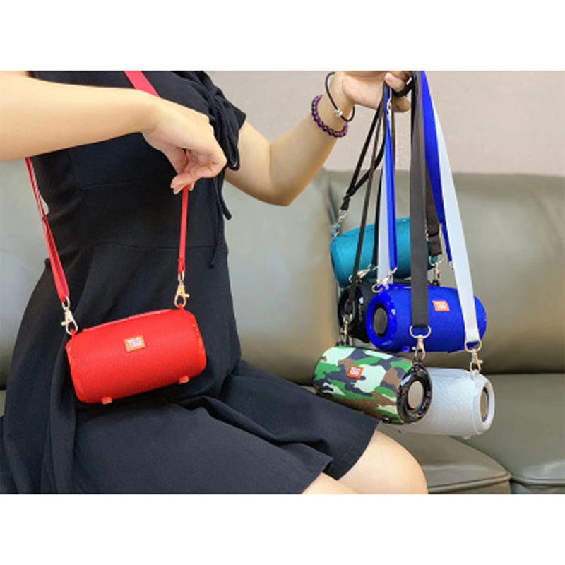 HKM-594707 Portable Bluetooth Speaker with Outdoor Strap and Multi-Playback Support