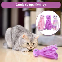 HKM-5947197 Plush Octopus Catnip Toy in Purple, Pink, and Mixed Colors for Cats