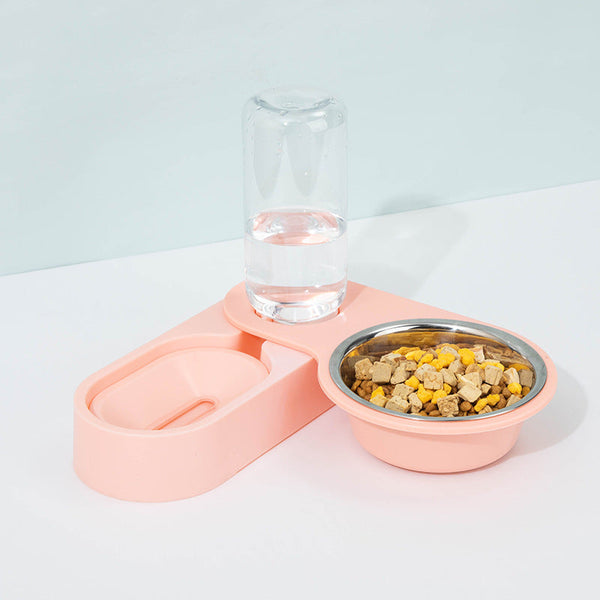 HKM-5947709 Automatic Cat Drinking Fountain with Stainless Steel Bowl - Multiple Colors Available