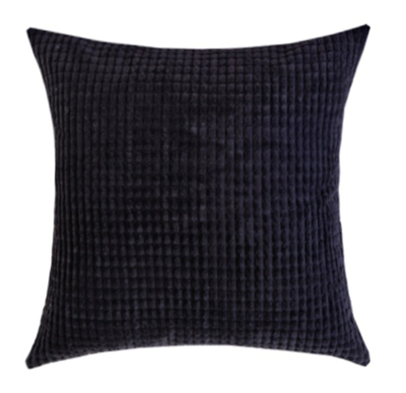 HKM-594771 Jacquard Corduroy Modern Polyester Cushion Cover in Plain Design