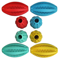 HKM-5948349 Bite-Resistant Rubber Dog Food Ball Toy - Mint Flavor Watermelon Design for Chewing and Play