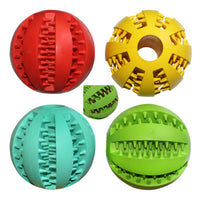 HKM-5948349 Bite-Resistant Rubber Dog Food Ball Toy - Mint Flavor Watermelon Design for Chewing and Play