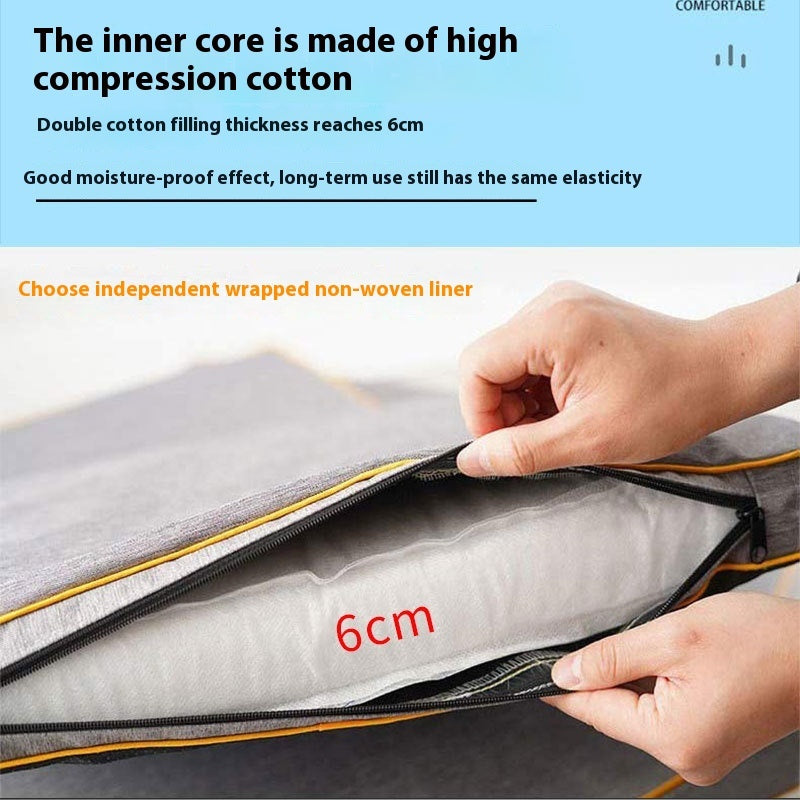 HKM-5949373 Waterproof and Scratch Resistant Dog Bed Mat in Oxford Gray and Blue, Soft Corduroy Options Available