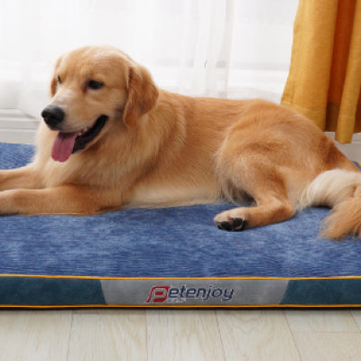 HKM-5949373 Waterproof and Scratch Resistant Dog Bed Mat in Oxford Gray and Blue, Soft Corduroy Options Available