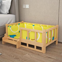 HKM-5951933 Stylish Wooden Dog Bed with Soft Cotton Cushion in Multiple Colors