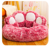 HKM-5953341 Bear Paw Plush Dog Nest in Various Sizes and Colors