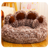 HKM-5953341 Bear Paw Plush Dog Nest in Various Sizes and Colors
