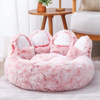 HKM-5953341 Bear Paw Plush Dog Nest in Various Sizes and Colors