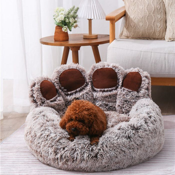 HKM-5953341 Bear Paw Plush Dog Nest in Various Sizes and Colors