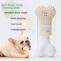 HKM-5954109 Bone-Shaped Refillable Dog Toothpaste Toy for Oral Care and Gum Massage