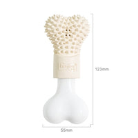 HKM-5954109 Bone-Shaped Refillable Dog Toothpaste Toy for Oral Care and Gum Massage