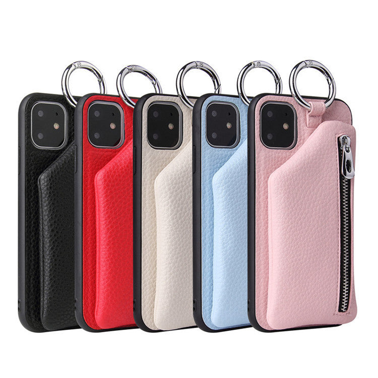 HKM-595475 PU Leather Crossbody Phone Case with Lanyard for iPhone and Samsung Models