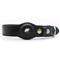 HKM-5955261 Genuine Leather Monochrome Green Pet Collar for Dogs ¨C All Seasons, Multiple Sizes Available