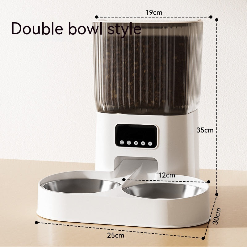 HKM-5957053 Smart Automatic Pet Feeder with WiFi Video Monitoring and Interactive Voice Control for Cats and Dogs