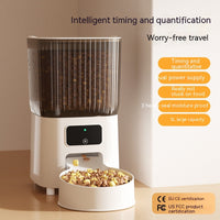 HKM-5957053 Smart Automatic Pet Feeder with WiFi Video Monitoring and Interactive Voice Control for Cats and Dogs