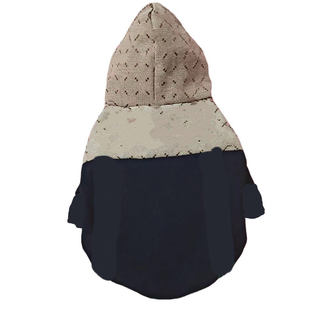 HKM-5957437 Warm Cotton-Padded Dog Coat in Black and White, Sizes XS to XXXL