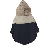 HKM-5957437 Warm Cotton-Padded Dog Coat in Black and White, Sizes XS to XXXL